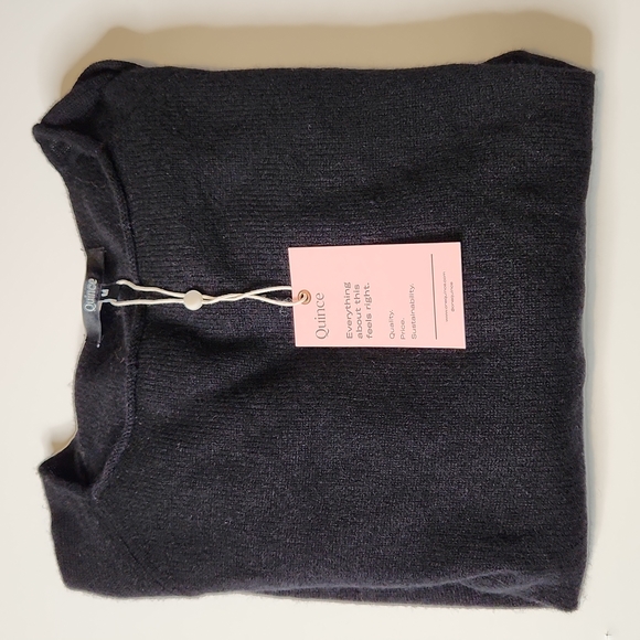 NEW Quince Mongolian Cashmere Boatneck Sweater Back Sz M - Picture 16 of 16